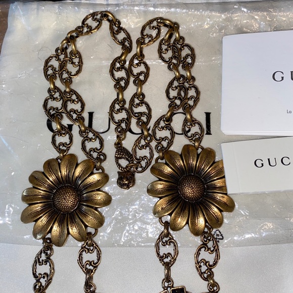 Gucci Marmont Multicolor Logo Necklace - Picture 6 of 12